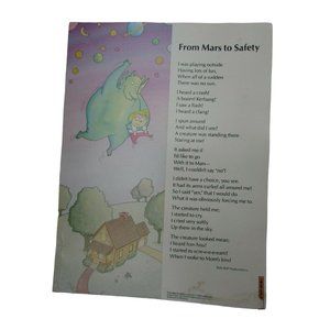 From Mars to Safety Poster Babs Bell Hajdusiewicz 30270 Poetry VNTG